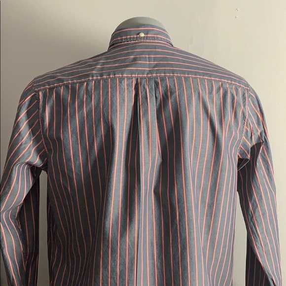RVCA Striped Blue and Red Shirt - Picture 5 of 8